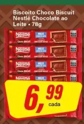 Rede Supermarket Biscoito Choco Biscuit Nestlé Chocolate ao Leite oferta