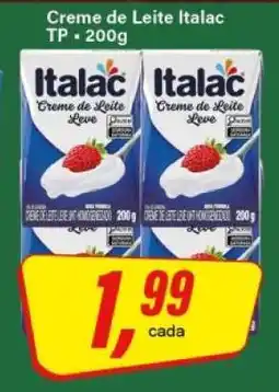 Rede Supermarket Creme de Leite Italac TP oferta