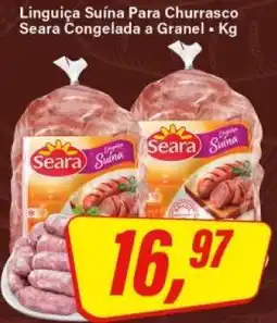 Rede Supermarket Linguiça Suína Para Churrasco Seara Congelada a Granel oferta