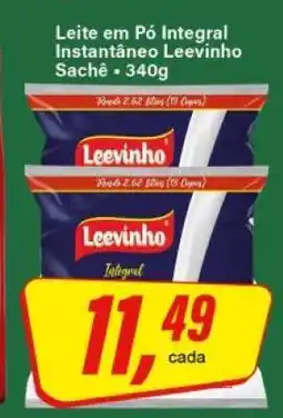 Rede Supermarket Leite em Pó Integral Instantâneo Leevinho Sachê oferta