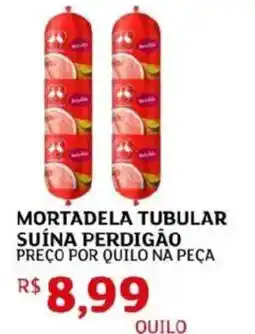 Assaí Atacadista Mortadela tubular suína perdigão oferta