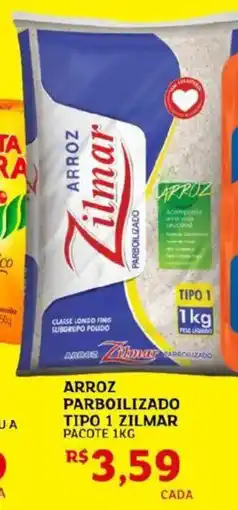 Assaí Atacadista Arroz parboilizado tipo 1 zilmar parboilizado tipo 1 zilmar pacote 1kg oferta