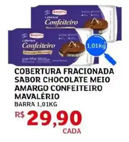 Assaí Atacadista Cobertura fracionada sabor chocolate meio amargo confeiteiro mavalério oferta
