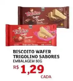 Assaí Atacadista Biscoito wafer trigolino sabores oferta