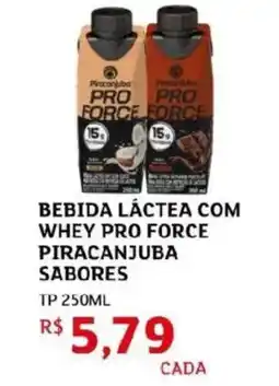 Assaí Atacadista Bebida láctea com whey pro force piracanjuba sabores oferta