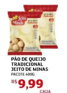 Assaí Atacadista Pão de queijo tradicional jeito de minas pacote oferta