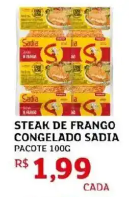 Assaí Atacadista Steak de frango congelado sadia pacote oferta