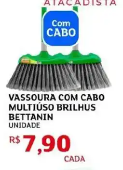 Assaí Atacadista Vassoura com cabo multiuso brilhus oferta