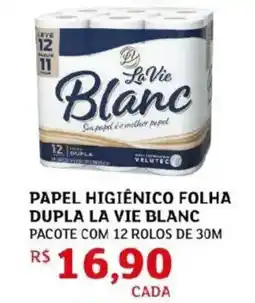 Assaí Atacadista Papel higiênico folha dupla la vie blanc oferta