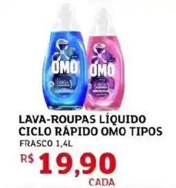 Assaí Atacadista Lava-roupas líquido ciclo rápido omo tipos oferta
