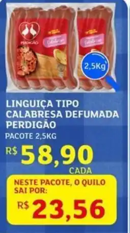 Assaí Atacadista Linguiça tipo calabresa defumada perdigão oferta