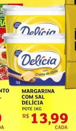 Assaí Atacadista Margarina com sal delícia pote oferta