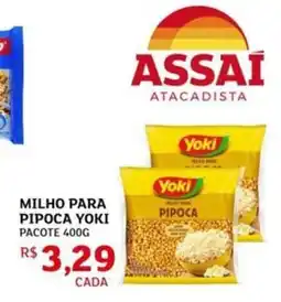 Assaí Atacadista Milho para pipoca yoki pacote oferta