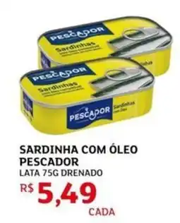 Assaí Atacadista Sardinha com óleo pescador lata drenado oferta