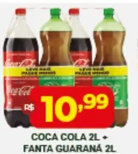Coca Cola 2L + Fanta Guarana 2L
