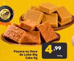 Bigmart Paçoca ou Doce de Leite Big Cake oferta