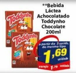 Vencedor Atacadista Bebida Lactea Achocolatado Toddynho Chocolate 200ml oferta