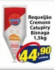 Requeijao Cremoso Catupiry Bisnaga 1,5kg