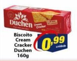 Vencedor Atacadista Biscoito Cream Cracker Duchen 160g oferta