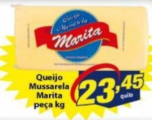 Vencedor Atacadista Queijo Mussarela Marita peca 1kg oferta