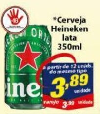 Vencedor Atacadista Cerveja Heineken lata 350ml oferta