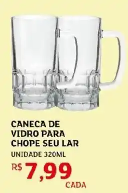 Assaí Atacadista Caneca de vidro para chope seu lar unidade oferta