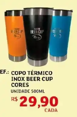 Assaí Atacadista Copo térmico inox beer cup cores oferta