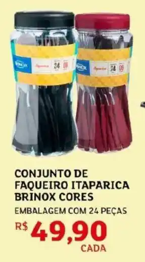 Conjunto de faqueiro itaparica brinox cores