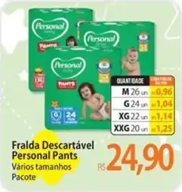 Atacadão Fralda Descartável Personal Pants oferta