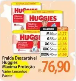 Atacadão Fralda Descartável Huggies Máxima Proteção oferta