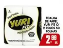 Higa's Supermercado Toalha de papel yuri fit c/ 2 rolos 50 folhas oferta