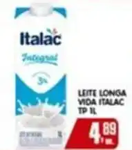 Higa's Supermercado Leite longa vida italac oferta
