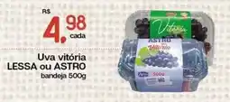 Cometa Supermercados Uva vitória LESSA ou ASTRO bandeja oferta
