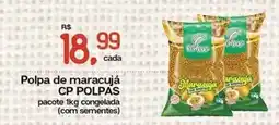 Cometa Supermercados Polpa de maracujá CP POLPAS pacote congelada (com sementes) oferta