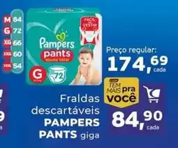 Cometa Supermercados Fraldas descartáveis PAMPERS PANTS giga oferta