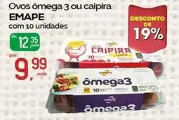 Cometa Supermercados Ovos ômega 3 ou caipira EMAPE oferta