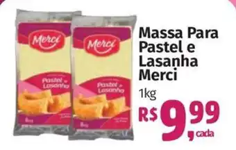 Massa Para Pastel e Lasanha Merci
