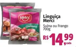 Supermercados Mateus Linguiça Merci oferta
