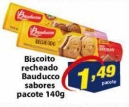 Vencedor Atacadista Biscoito Recheado Bauducco Sabores pacote 140g oferta
