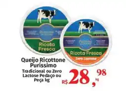 Supermercados Mateus Queijo Ricottone Puríssimo oferta
