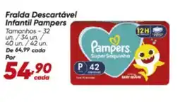 Dia Fralda Descartável Infantil Pampers oferta