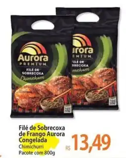 Atacadão Filé de Sobrecoxa de Frango Aurora Congelada Chimichurri Pacote oferta