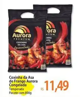 Atacadão Coxinha da Asa de Frango Aurora Congelada Temperada Pacote oferta