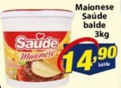 Vencedor Atacadista Maionese Saude balde 3kg oferta