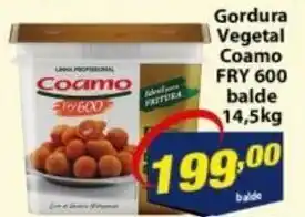 Vencedor Atacadista Gordura Vegetal Coamo Fry 400 balde 14.5kg oferta