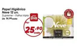 Dia Papel Higiênico Neve 12 un. oferta