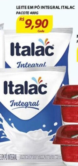 Assaí Atacadista Leite em po Integral Italac pacote 400g oferta