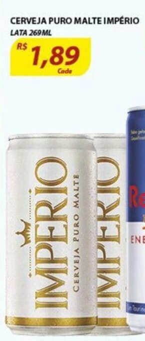 Assaí Atacadista Cerveja Puro Malte Imperio lata 269ml oferta