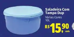 Supermercados Mateus Saladeira Com Tampa Dup Várias Cores oferta