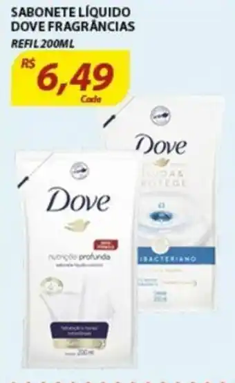 Assaí Atacadista Sabonete Liquido Dove Fragrancias 200ml oferta
